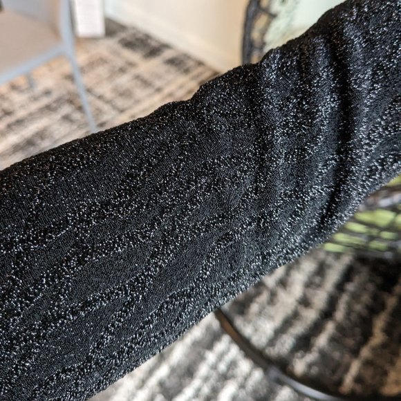 Black metallic crop top Vero Moda - long sleeved - Picture 5 of 5